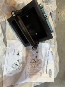 Soporte de papel higiénico empotrado Carolina Crystal Collection bronce frotado con aceite - Imagen 1 de 5