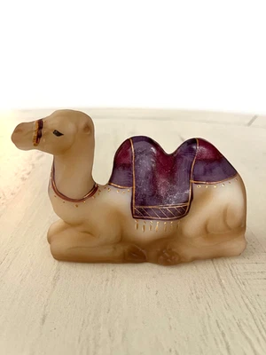 Fenton 1999 Christmas Nativity Camel FIRST EDITION Painted/Signed - Image 1 of 4