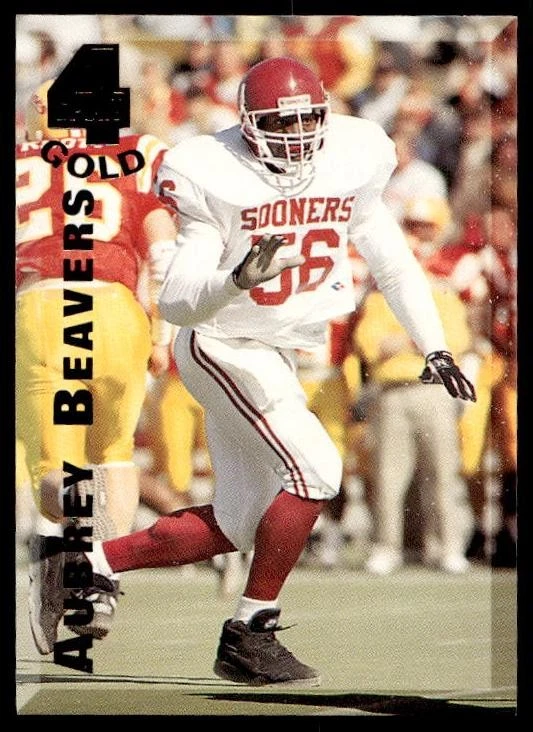1994 Classic Four Sport Aubrey Beavers #101 Gold Oklahoma Sooners - Image 1 of 2