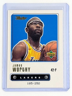 1999-00 Upper Deck Retro Dorado #83 James Worthy/250 Los Angeles Lakers Salón de la fama Foto 1 de 2
