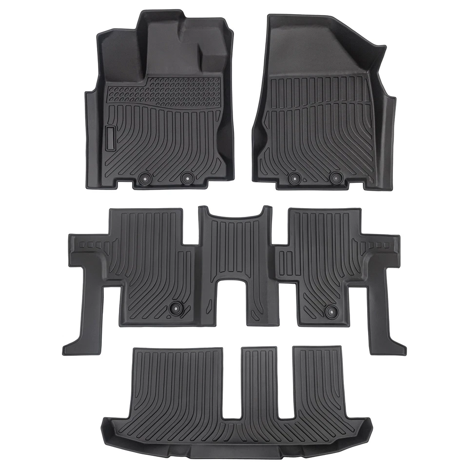 Floor Mats Cargo Liner For 2014-2020 Nissan Pathfinder Infiniti QX60 All Weather Foto 1 de 4