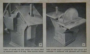 Große Kombi Teller- & Spindelschleifer 1950 Bauanleitung PLÄNE - Bild 1 von 2