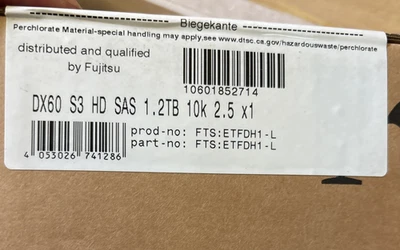FUJITSU DX60 HD SAS 1.2TB 10K 2.5 X1 - Immagine 1 di 2