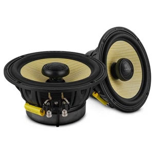 DS18 DXQ 6.5" Coaxial Speakers with Yellow Straw Cone - 150 Watts Rms 4-ohm - Picture 1 of 8