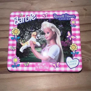 Russell Stover x Barbie Vintage Barbie mit Hund Dose - Bild 1 von 4