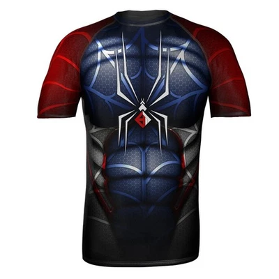 High Type KIDS Rash Guard, Leggings SPIDER -  BJJ MMA Judo Compression Top - Image 1 of 2
