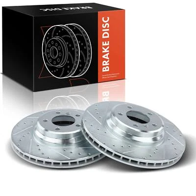 Front Drilled Brake Rotors for BMW E92 E84 335i 335d 335is 335i xDrive 335xi X1 - Image 1 of 4