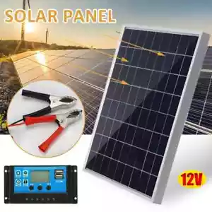 300W500W Solarpanel Kit Komplett 12V Polykristallin USB Power Tragbar Outdoor - Bild 1 von 28