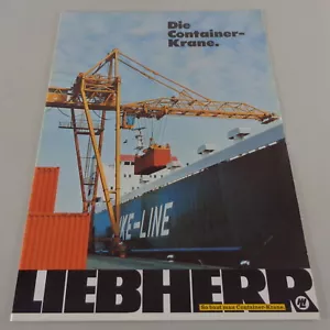 Prospekt / Broschüre Liebherr Die Containerkrane von 10/1974 - Picture 1 of 1