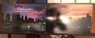 2008 US Mint Uncirculated Philadelphia & Denver Set - Image 1 of 4