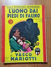ARRIGONI Gialli Mondadori n. 21 (1934) Vasco Mariotti L'UOMO DAI PIEDI DI FAUNO