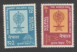 Nepal 1962 Malaria Eradication Flag of Nepal and Temple MNH - Picture 1 of 1
