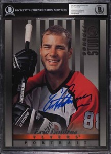 1997-98 Donruss Studio 8 x 10 Eric Lindros #3 HOF Signed Autograph Auto BAS