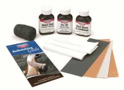 Tru oil Gun Stock Finish Kit Birchwood Casey restauro legno fucile ebanisteria
