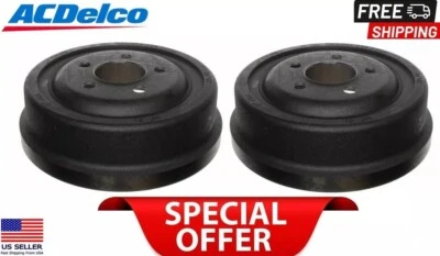 New 2 Rear Brake Drums OEM AcDelco 5 Lug for Chrysler Dodge Plymouth 10" Brakes - Image 1 of 4