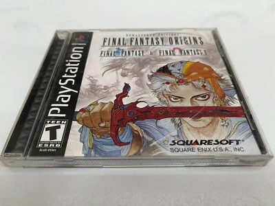 Final Fantasy Origins Playstation 1 PS1 CIB Black Label With Registration Card - Image 1 of 4