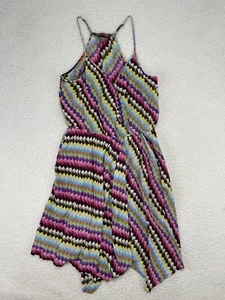 Charlie Jade Silk Short Dress Medium Anthropologie Rainbow Fairy Romantic Date - Picture 1 of 8