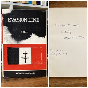 *Signed* Evasion Line - Alfred Satterthwaite (Toll & Armstrong, 1972) HC - Picture 1 of 10