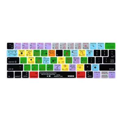 XSKN Ableton Live Shortcuts Keyboard Cover for Touch Bar Macbook Pro 13.3/15.4 - Image 1 of 4