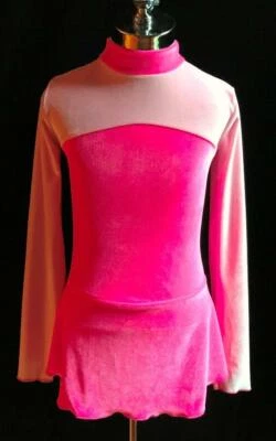 Pink Figure Skating Ice Skating Dress Girls - Image 1 of 3