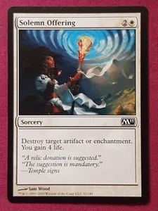 Magic The Gathering 2011 CORE SET M11 SOLEMN OFFERING white card MTG - Picture 1 of 2