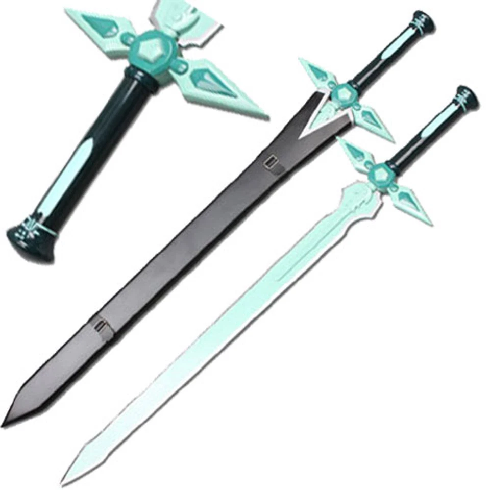 Dark Repulser v2 Sword Art Online Replica Kirito Aqua Repulsor Steel Pale Green - Image 1 of 1