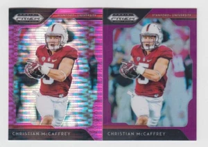 Christian McCaffrey 2019 PANINI PRIZM DRAFT PICKS PINK PULSAR + LILA PRIZM SET - Bild 1 von 2