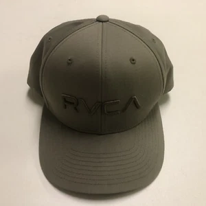 RVCA Twill Snapback Hat Cap Olive Green - Picture 1 of 5