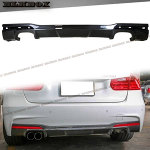 For 12-16 F30 F31 Stock M-Sport Bumper 3D Look FRP w/Carbon Fiber Rear Diffuser - Bild 1 von 3