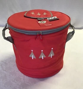 Collapsible Party Tub Cooler - Holds 80 Cans - Christmas Theme - New with Tags - Picture 1 of 12