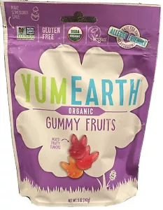 YUM EARTH BIO GUMMIFRÜCHTE ALLERGIE FREUNDLICH GLUTENFREI VEGANE SÜSSIGKEITEN 5 OZ NEU - Bild 1 von 4