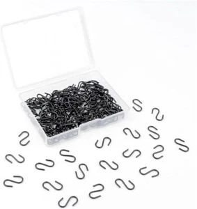 100 Pack Mini S Hooks for Hanging Small S Hook for Jewelry Metal S-hook Mini ... - Picture 1 of 3