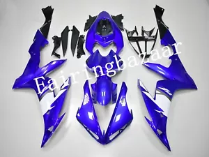 Fit for 2004-2006 YZF R1 Blue White ABS Plastic Injection Bodywork Fairing Kit - Picture 1 of 7