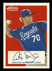 ALEX GORDON 2006 BOWMAN HERITAGE BASEBALL ROOKIE SIGNED AUTOGRAPHED CARD SG-AG - Picture 1 of 2