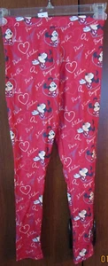 New Disney Parks Minnie Paris Legging Youth Large Poly Elastane Waist 22+ In 27 - Picture 1 of 5