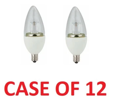 TCP Allusion Candelabra Led light bulb 5W Equivalent to 25W, E12, 120V (12 PACK) - Image 1 of 3