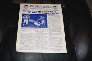 VINTAGE AUG 1956 CHICAGO BEARS NFL FOOTBALL OFFICIAL NEWSLETTER PROGRAM - Picture 1 of 2