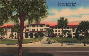 DE COLECCIÓN DAYTONA BEACH FL FLORIDA LINO POSTAL PRINCESA ISSENA HOTEL 071223 S - Imagen 1 de 2
