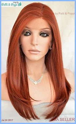 Peluca delantera de encaje suizo 4x4 seda superior atada a mano color seguro al calor 130 largo grueso 1232 Foto 1 de 4