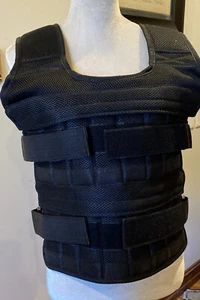 Chaleco Chaqueta con Peso Ajustable Negro Entrenamiento Fitness Ejercicio 33-40" Ajuste - Imagen 1 de 2
