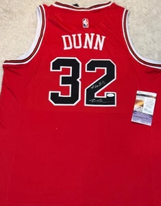 Kris Dunn signed Red Chicago Bulls jersey autographed JSA - Picture 1 of 5