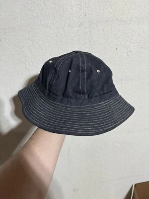 De colección Años 50 Daisy Mae Denim Bucket Hat Gorra Talla Pequeña Años 50 Índigo Denim Crudo Foto 1 de 4