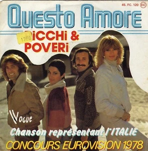 RICCHI & POVERI QUESTO AMORE FRENCH 45 SINGLE - Picture 1 of 1