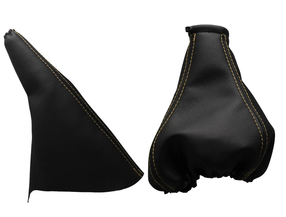 Para OPEL VECTRA A 1988-1995 Fuelle Palanca de Cambio y Freno - Costura Beige - Imagen 1 de 1