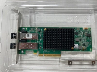 LPE35002 DELL/EMULEX 32GB 32GFC SW Optical FC HBA Both Bracket LPE35002-M2 - Image 1 of 4