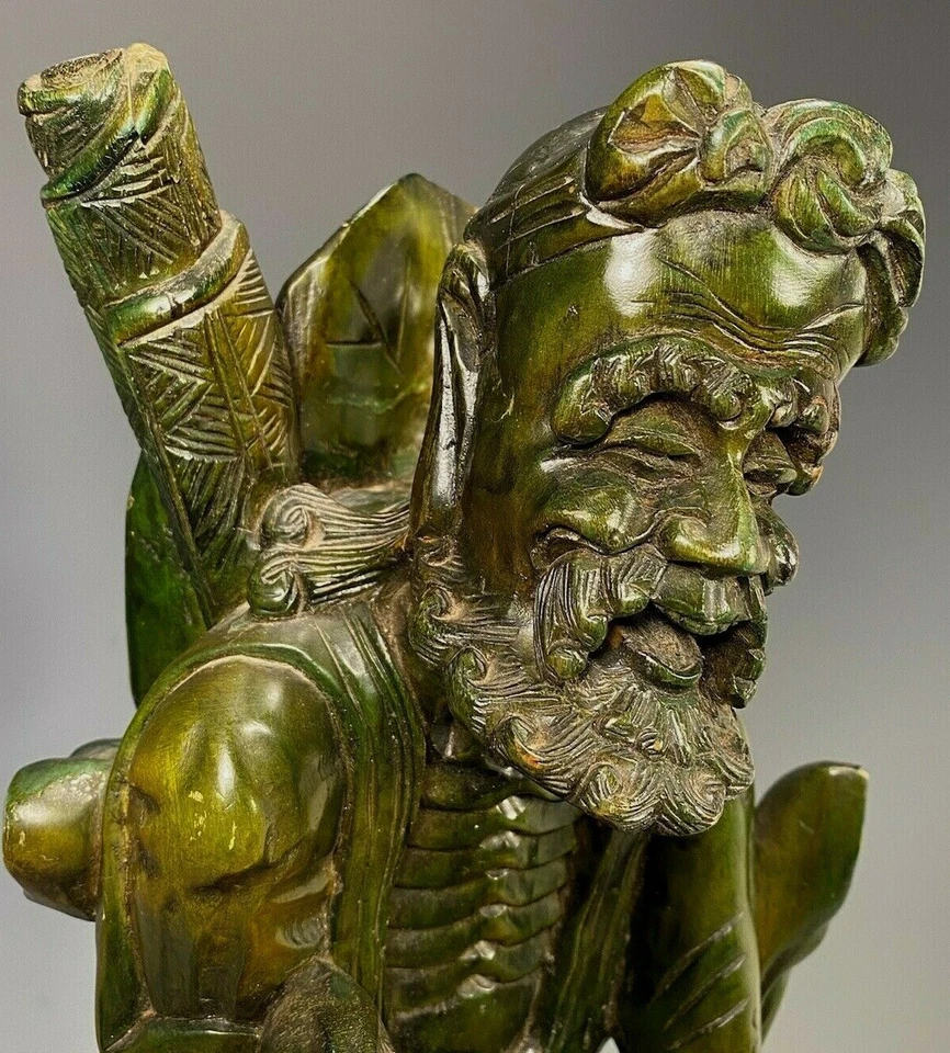 日本日本雕刻木 Tekkai Li Tieh Kuai & Esquire 雕像 ca. 19-20 c. — 第 1/4 张图片