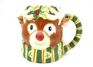 Character Mug 24-ounce Certified International REINDEER Susan Winget Christmas - Picture 1 of 9