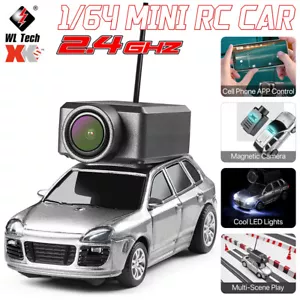 WLtoys Mini FPV RC 1/64 Coche de Carreras HD Cámara 2.4G APP Control Coches de Carretera - Imagen 1 de 22