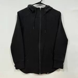 RBX Women's Quilted Hoodie S Black Full-Zip Sweatshirt - Picture 1 of 5