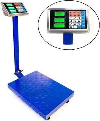300KG/661lb Electronic Digital Platform Scale Heavy Duty Folding Floor Scales US - Image 1 of 4